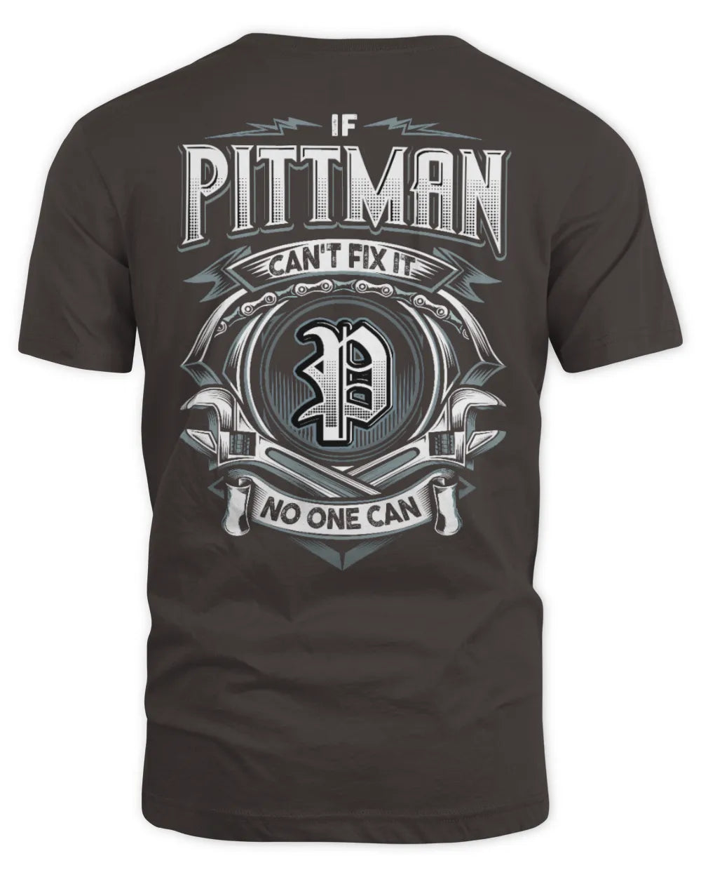 PITTMAN AP81-K4-626 - Personalized Ahmed Quote Apparel “If Ahmed Can't Fix It, No One Can” - Unisex Standard T-Shirt - Dark Chocolate