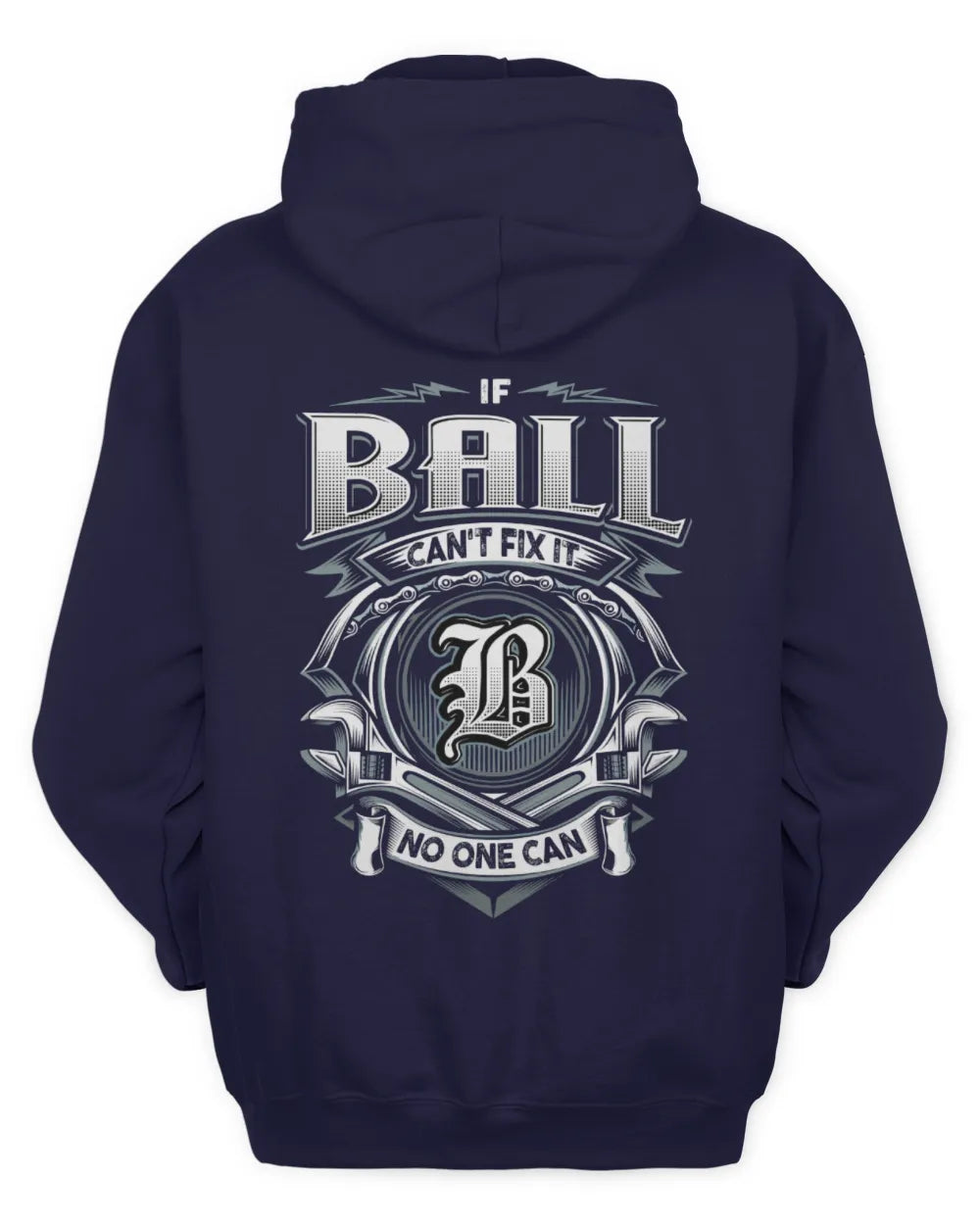 BALL AP81-K4-626 - Personalized Ahmed Quote Apparel “If Ahmed Can't Fix It, No One Can” - Unisex Hoodie - Navy