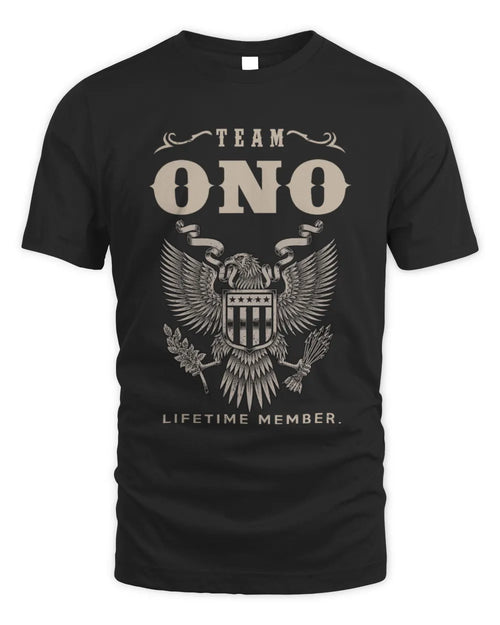 ONO TP06-K82 – Personalized Classic Style Apparel “Team NAME Lifetime Member” - Unisex Standard T-Shirt - Black