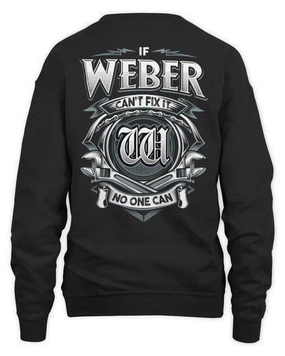 WEBER AP81-K4-626 - Personalized Ahmed Quote Apparel “If Ahmed Can't Fix It, No One Can” - Unisex Sweatshirt - Black