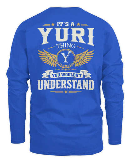 YURI KT06-M008 It’s a [NAME] Thing – You Wouldn’t Understand | Personalized Vintage T-Shirt - Men's Long Sleeved T-Shirt - Royal