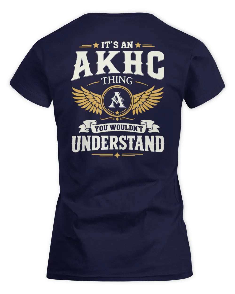 AKHC KT06-M008 It’s a [NAME] Thing – You Wouldn’t Understand | Personalized Vintage T-Shirt - Women's Standard T-Shirt - Navy
