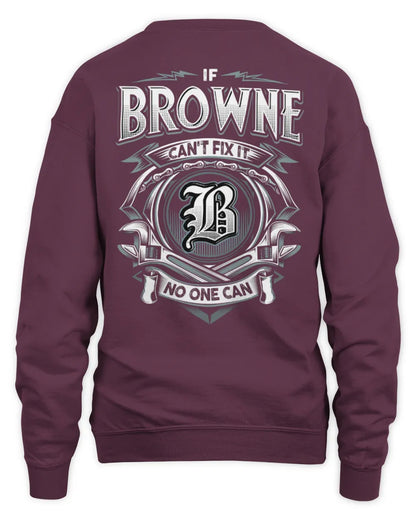 BROWNE AP81-K4-626 - Personalized Ahmed Quote Apparel “If Ahmed Can't Fix It, No One Can” - Unisex Sweatshirt - Maroon