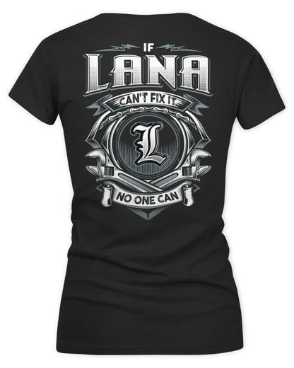 LANA AP81-K4-626 - Personalized Ahmed Quote Apparel “If Ahmed Can't Fix It, No One Can” - Women's V-Neck T-Shirt - Black
