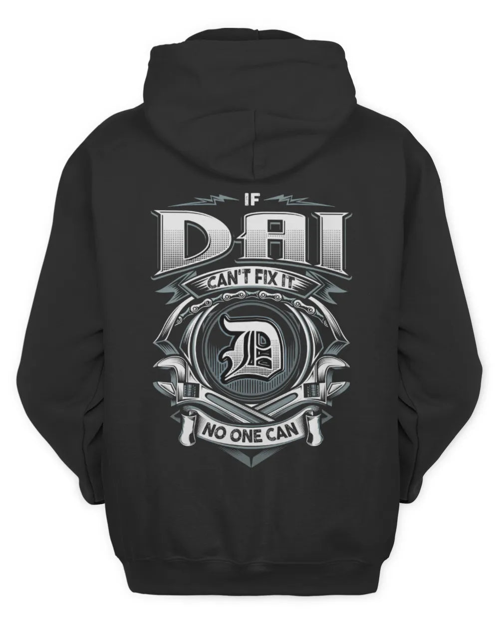 DAI AP81-K4-626 - Personalized Ahmed Quote Apparel “If Ahmed Can't Fix It, No One Can” - Unisex Hoodie - Black