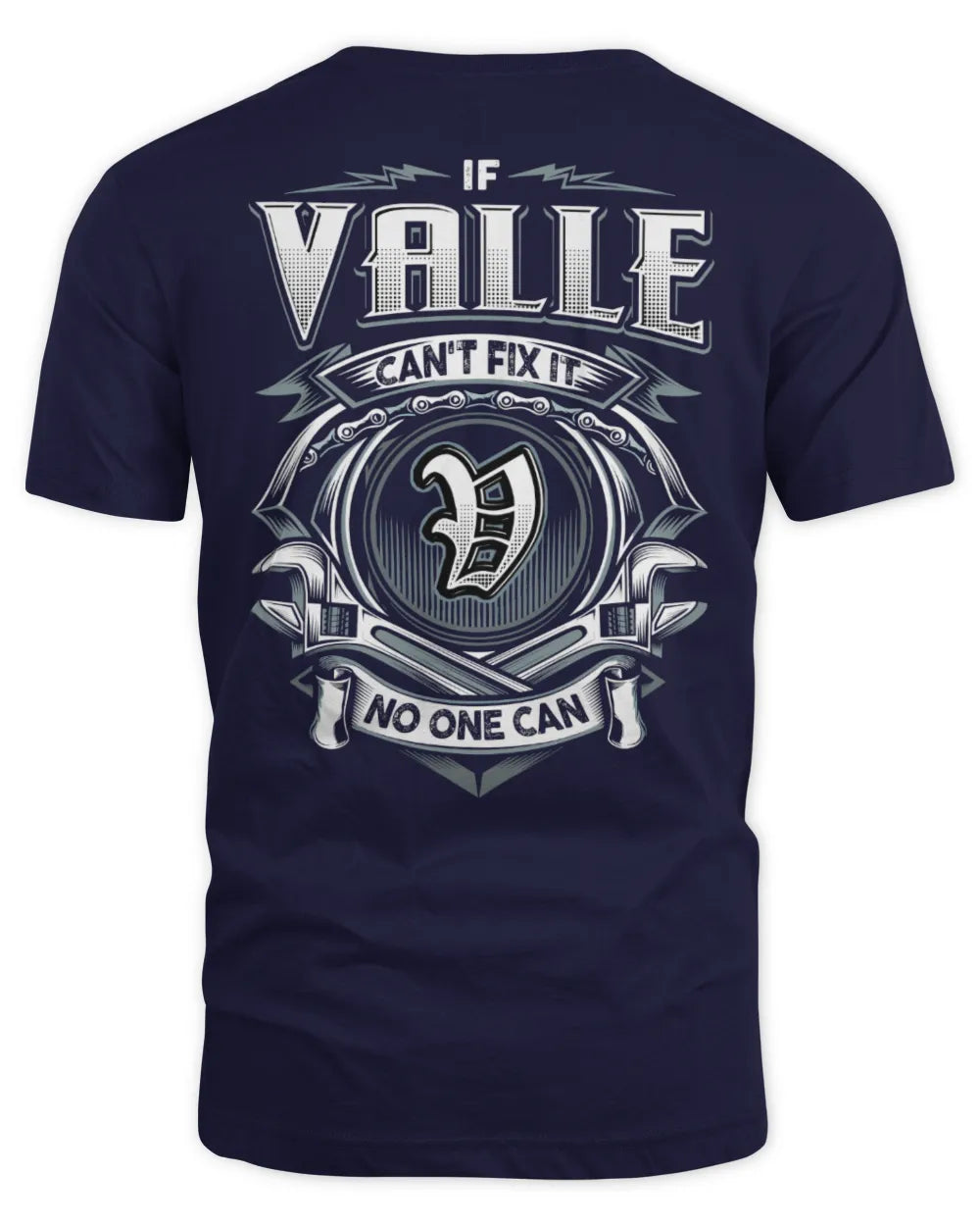 VALLE AP81-K4-626 - Personalized Ahmed Quote Apparel “If Ahmed Can't Fix It, No One Can” - Unisex Standard T-Shirt - Navy