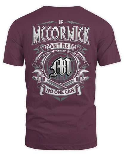 MCCORMICK AP81-K4-626 - Personalized Ahmed Quote Apparel “If Ahmed Can't Fix It, No One Can” - Unisex Standard T-Shirt - Maroon