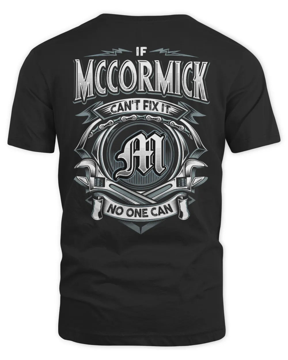 MCCORMICK AP81-K4-626 - Personalized Ahmed Quote Apparel “If Ahmed Can't Fix It, No One Can” - Unisex Standard T-Shirt - Black