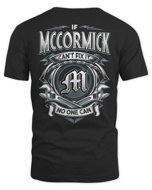 MCCORMICK AP81-K4-626 - Personalized Ahmed Quote Apparel “If Ahmed Can't Fix It, No One Can” - Unisex Standard T-Shirt - Black