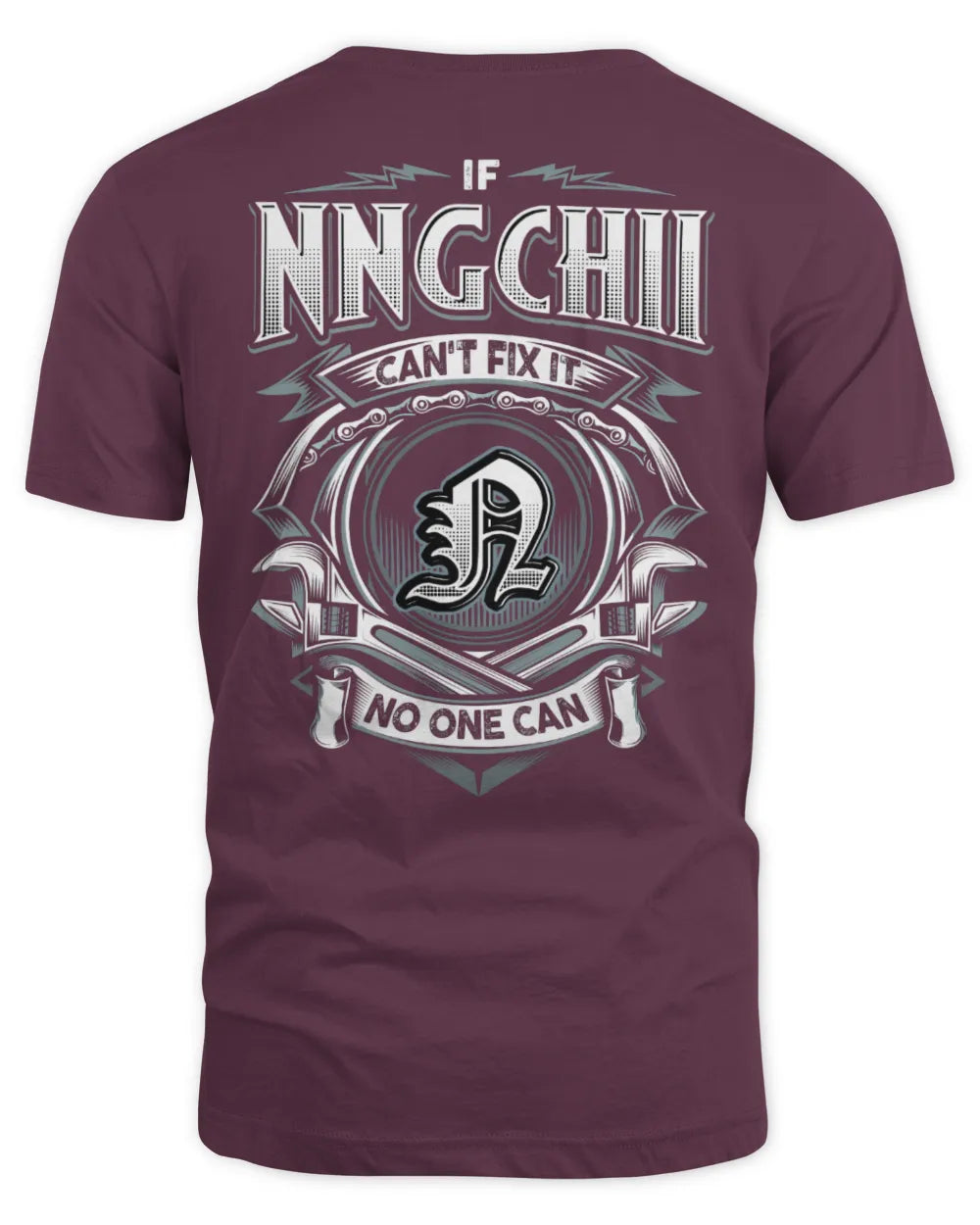 NNGCHII AP81-K4-626 - Personalized Ahmed Quote Apparel “If Ahmed Can't Fix It, No One Can” - Unisex Standard T-Shirt - Maroon