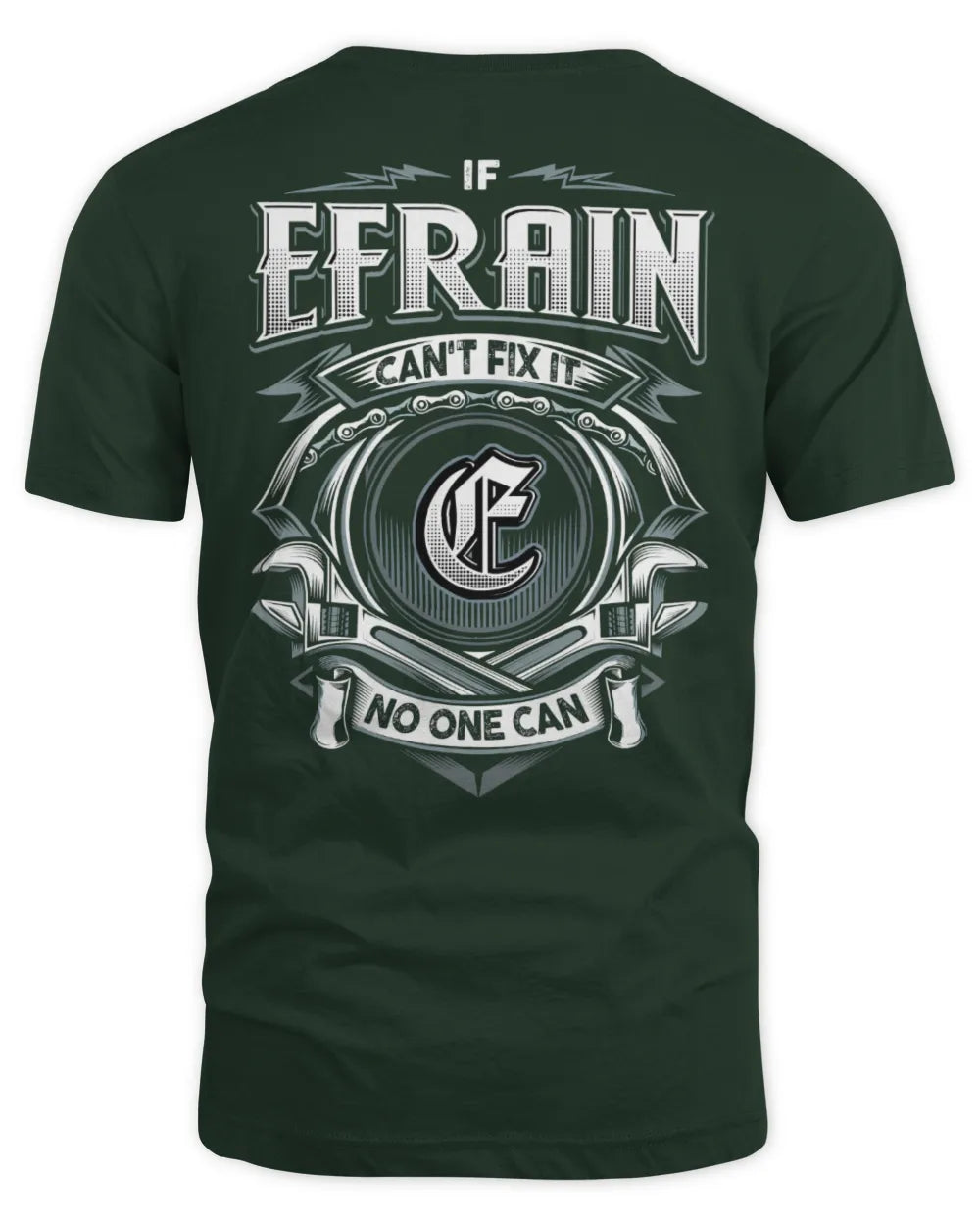 EFRAIN AP81-K4-626 - Personalized Ahmed Quote Apparel “If Ahmed Can't Fix It, No One Can” - Unisex Standard T-Shirt - Forest Green