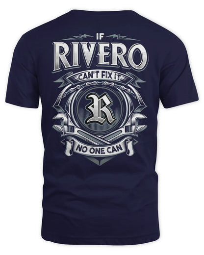 RIVERO AP81-K4-626 - Personalized Ahmed Quote Apparel “If Ahmed Can't Fix It, No One Can” - Unisex Standard T-Shirt - Navy