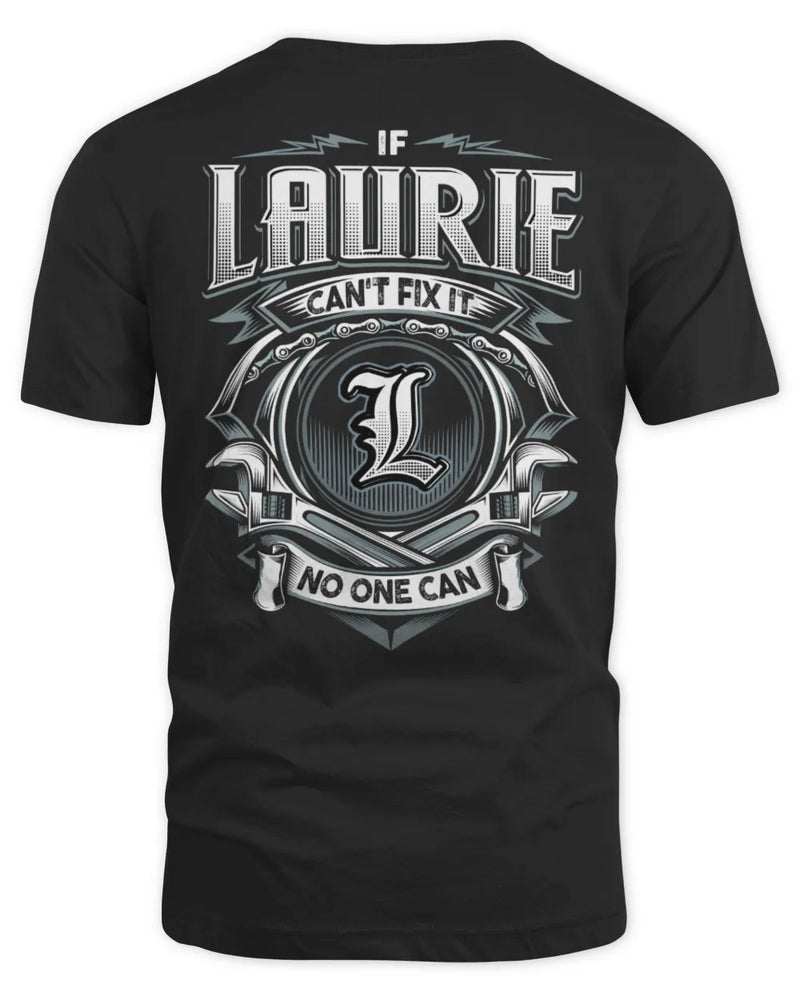 LAURIE AP81-K4-626 - Personalized Ahmed Quote Apparel “If Ahmed Can't Fix It, No One Can” - Unisex Standard T-Shirt - Black