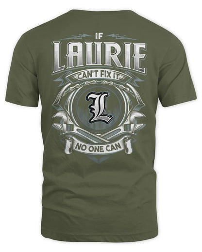 LAURIE AP81-K4-626 - Personalized Ahmed Quote Apparel “If Ahmed Can't Fix It, No One Can” - Unisex Standard T-Shirt - Military Green