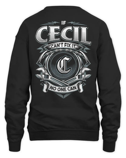 CECIL AP81-K4-626 - Personalized Ahmed Quote Apparel “If Ahmed Can't Fix It, No One Can” - Unisex Sweatshirt - Black