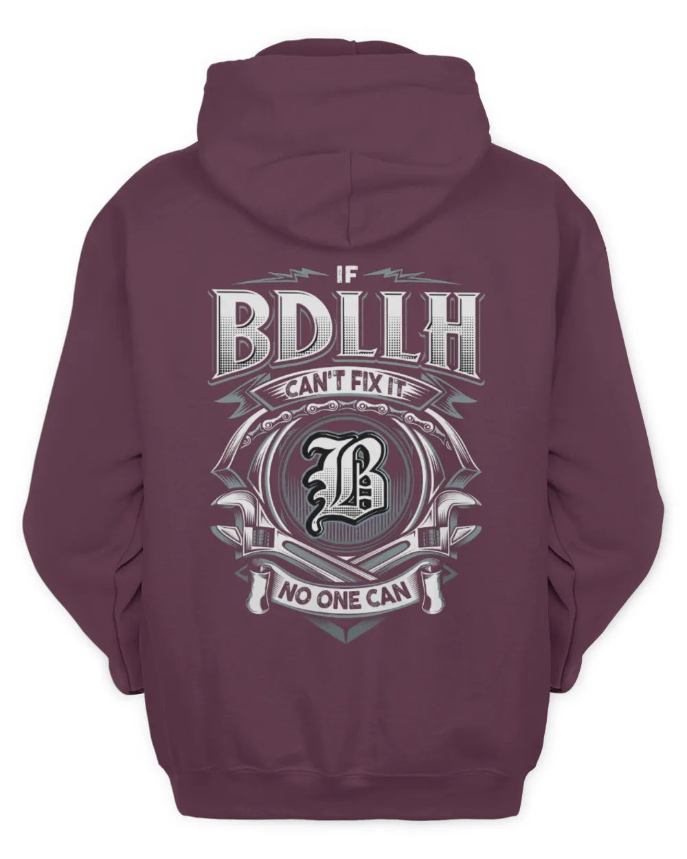 BDLLH AP81-K4-626 - Personalized Ahmed Quote Apparel “If Ahmed Can't Fix It, No One Can” - Unisex Hoodie - Maroon