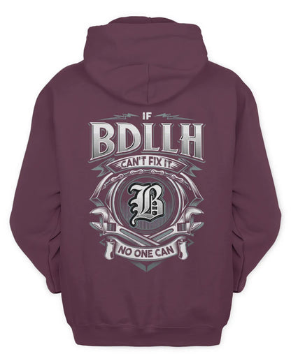 BDLLH AP81-K4-626 - Personalized Ahmed Quote Apparel “If Ahmed Can't Fix It, No One Can” - Unisex Hoodie - Maroon