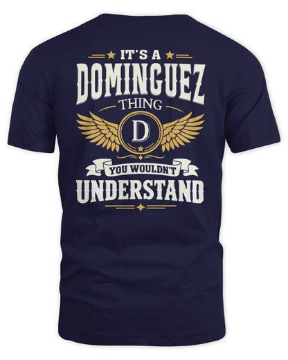 DOMINGUEZ KT06-M008 It’s a [NAME] Thing – You Wouldn’t Understand | Personalized Vintage T-Shirt - Unisex Standard T-Shirt - Navy