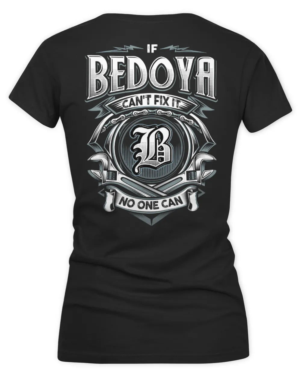 BEDOYA AP81-K4-626 - Personalized Ahmed Quote Apparel “If Ahmed Can't Fix It, No One Can” - Women's V-Neck T-Shirt - Black