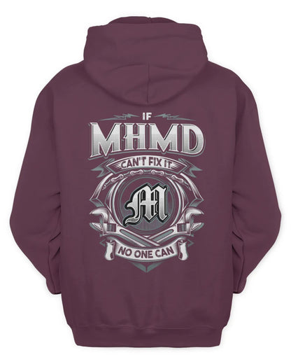 MHMD AP81-K4-626 - Personalized Ahmed Quote Apparel “If Ahmed Can't Fix It, No One Can” - Unisex Hoodie - Maroon