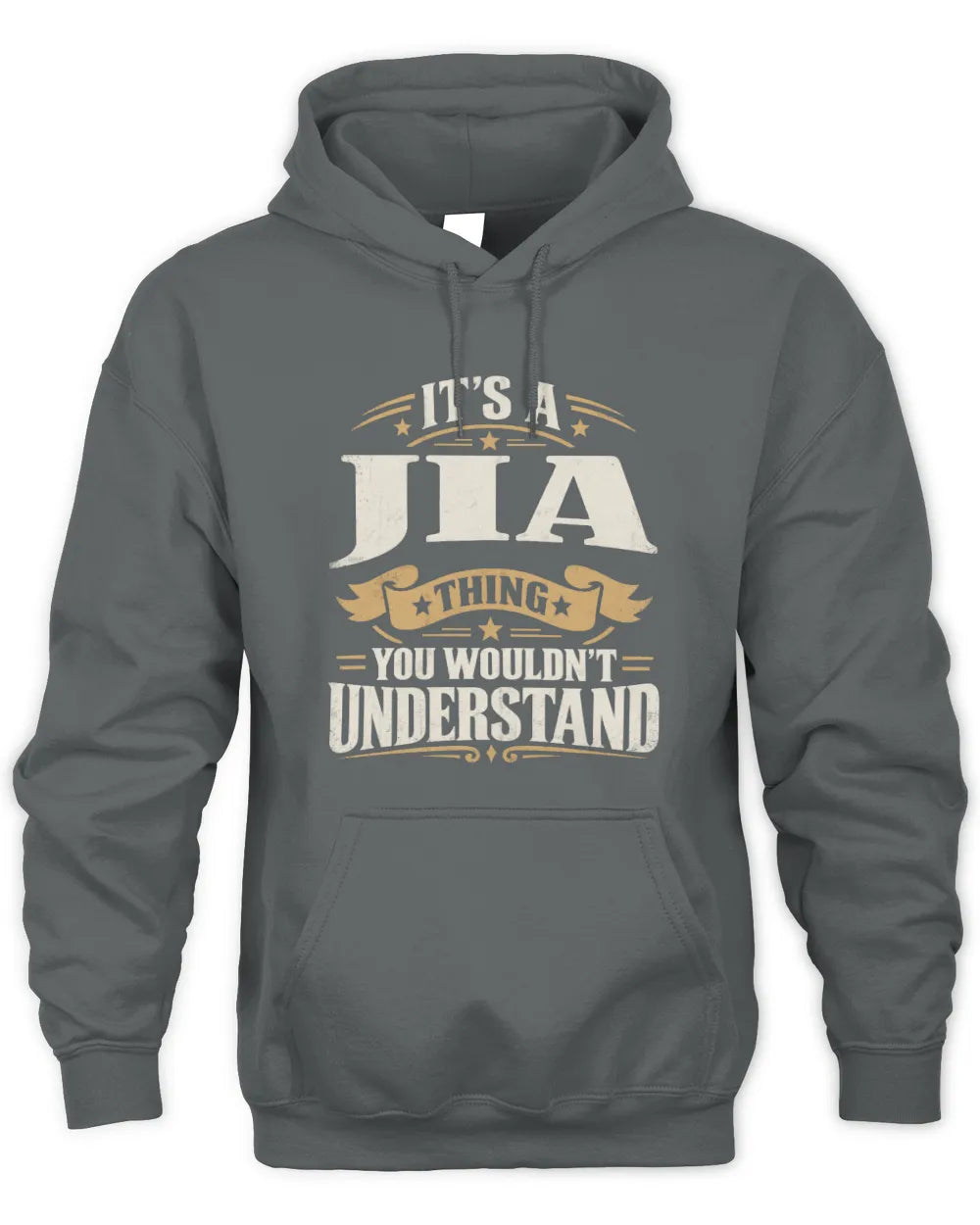 JIA P08 TH51 - Personalized “It’s a/an [NAME] Thing – You Wouldn’t Understand” Shirt - Unisex Hoodie - Charcoal
