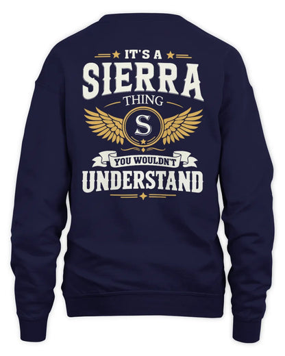 SIERRA KT06-M008 It’s a [NAME] Thing – You Wouldn’t Understand | Personalized Vintage T-Shirt - Unisex Sweatshirt - Navy