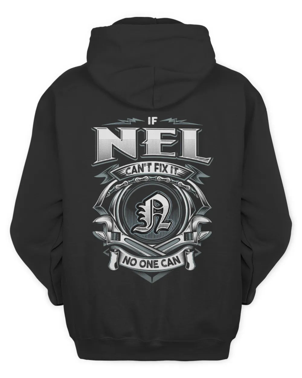 NEL AP81-K4-626 - Personalized Ahmed Quote Apparel “If Ahmed Can't Fix It, No One Can” - Unisex Hoodie - Black