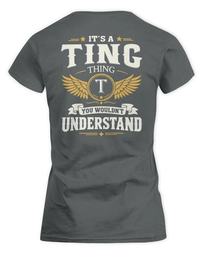 TING KT06-M008 It’s a [NAME] Thing – You Wouldn’t Understand | Personalized Vintage T-Shirt - Women's Standard T-Shirt - Charcoal