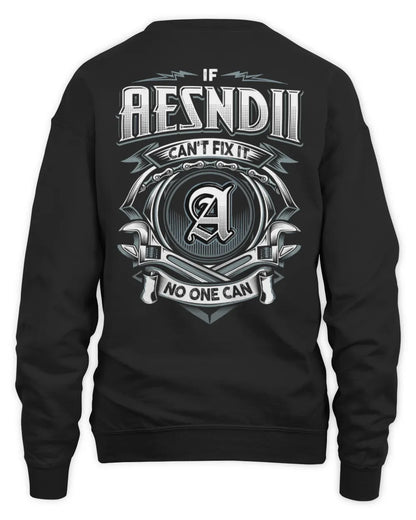 AESNDII AP81-K4-626 - Personalized Ahmed Quote Apparel “If Ahmed Can't Fix It, No One Can” - Unisex Sweatshirt - Black