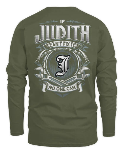 JUDITH AP81-K4-626 - Personalized Ahmed Quote Apparel “If Ahmed Can't Fix It, No One Can” - Men's Long Sleeved T-Shirt - Military Green