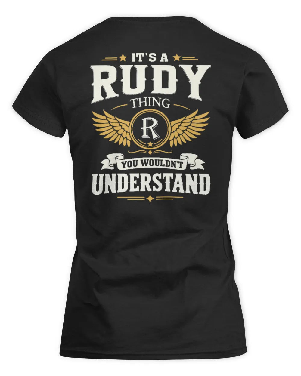 RUDY KT06-M008 It’s a [NAME] Thing – You Wouldn’t Understand | Personalized Vintage T-Shirt - Women's Standard T-Shirt - Black