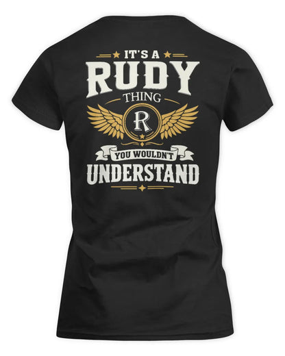RUDY KT06-M008 It’s a [NAME] Thing – You Wouldn’t Understand | Personalized Vintage T-Shirt - Women's Standard T-Shirt - Black
