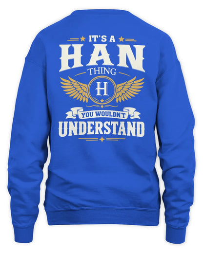 HAN KT06-M008 It’s a [NAME] Thing – You Wouldn’t Understand | Personalized Vintage T-Shirt - Unisex Sweatshirt - Royal