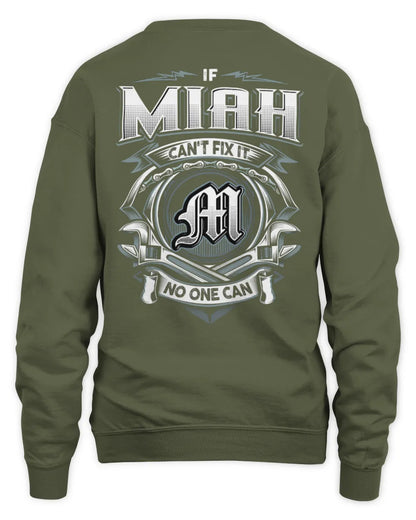 MIAH AP81-K4-626 - Personalized Ahmed Quote Apparel “If Ahmed Can't Fix It, No One Can” - Unisex Sweatshirt - Military Green