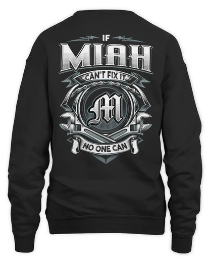 MIAH AP81-K4-626 - Personalized Ahmed Quote Apparel “If Ahmed Can't Fix It, No One Can” - Unisex Sweatshirt - Black