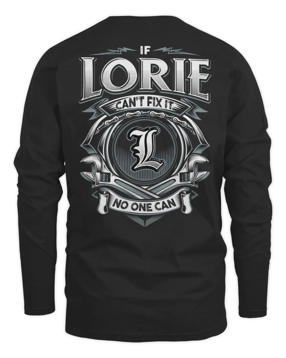 LORIE AP81-K4-626 - Personalized Ahmed Quote Apparel “If Ahmed Can't Fix It, No One Can” - Men's Long Sleeved T-Shirt - Black
