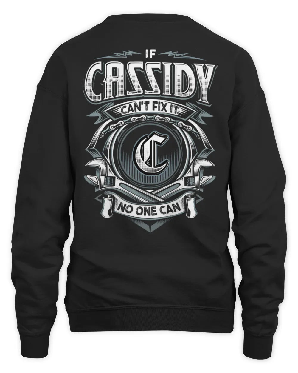 CASSIDY AP81-K4-626 - Personalized Ahmed Quote Apparel “If Ahmed Can't Fix It, No One Can” - Unisex Sweatshirt - Black