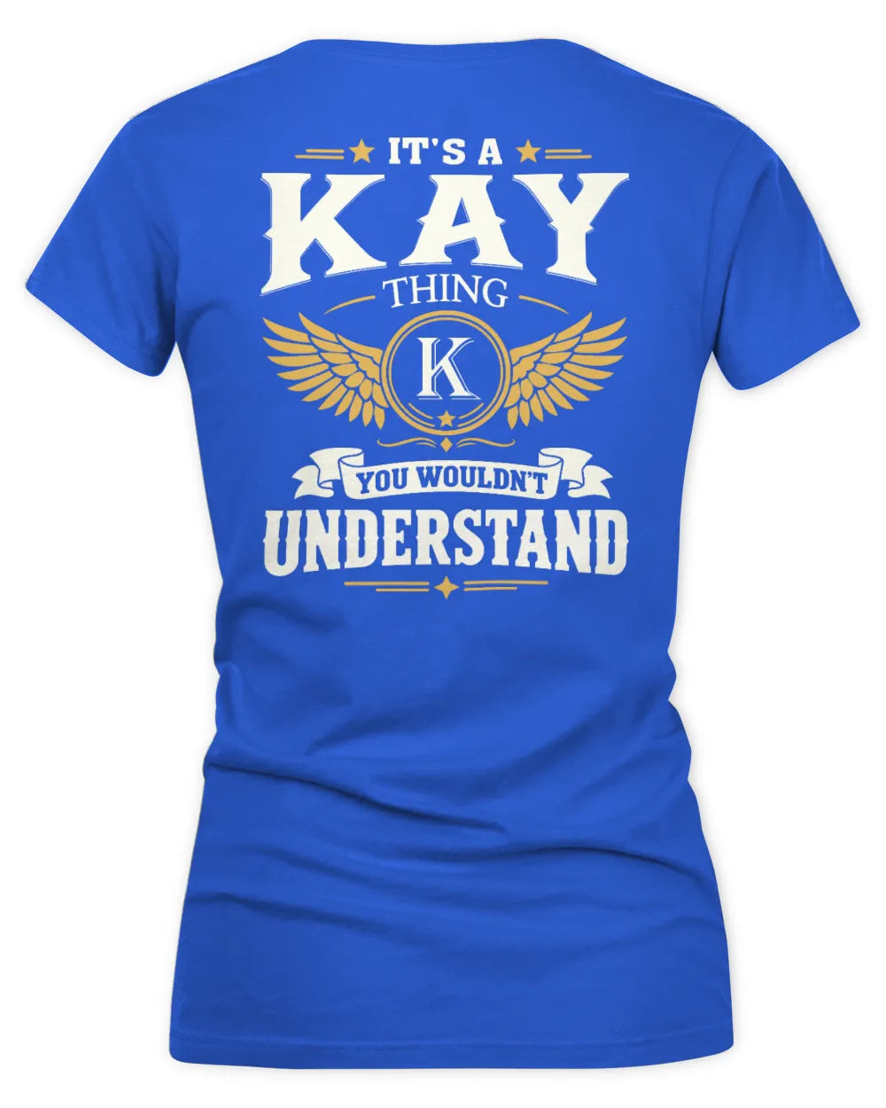 KAY KT06-M008 It’s a [NAME] Thing – You Wouldn’t Understand | Personalized Vintage T-Shirt - Women's V-Neck T-Shirt - Royal