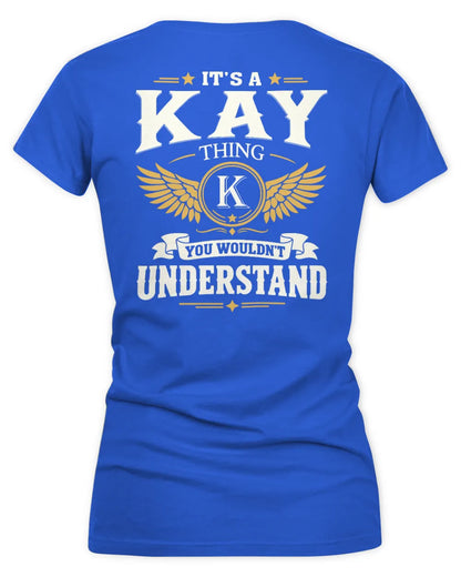 KAY KT06-M008 It’s a [NAME] Thing – You Wouldn’t Understand | Personalized Vintage T-Shirt - Women's V-Neck T-Shirt - Royal