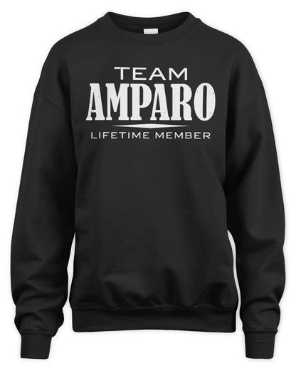 AMPARO BL62-K4-128 - Personalized “Team NAME Lifetime Member” - Unisex Sweatshirt - Black