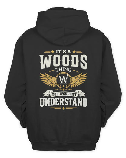 WOODS KT06-M008 It’s a [NAME] Thing – You Wouldn’t Understand | Personalized Vintage T-Shirt - Unisex Hoodie - Black