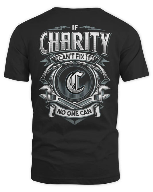 CHARITY AP81-K4-626 - Personalized Ahmed Quote Apparel “If Ahmed Can't Fix It, No One Can” - Unisex Standard T-Shirt - Black