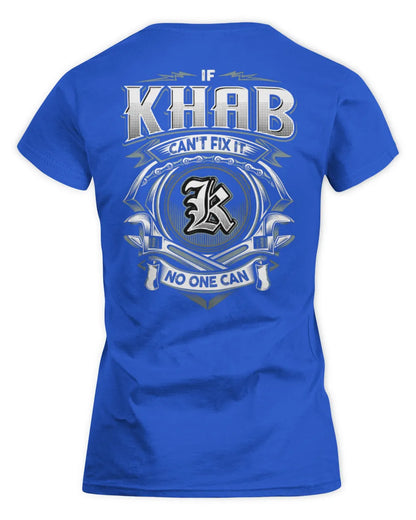 KHAB AP81-K4-626 - Personalized Ahmed Quote Apparel “If Ahmed Can't Fix It, No One Can” - Women's Standard T-Shirt - Royal