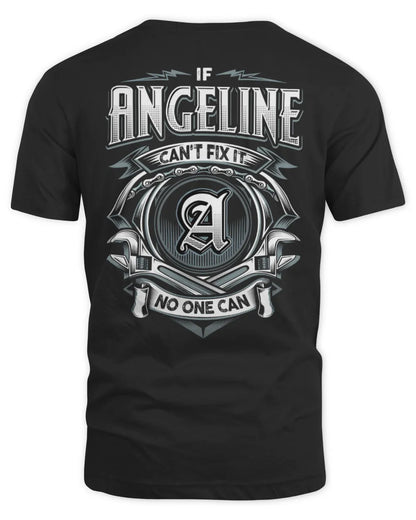 ANGELINE AP81-K4-626 - Personalized Ahmed Quote Apparel “If Ahmed Can't Fix It, No One Can” - Unisex Standard T-Shirt - Black