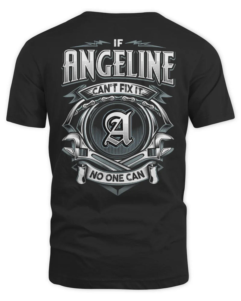 ANGELINE AP81-K4-626 - Personalized Ahmed Quote Apparel “If Ahmed Can't Fix It, No One Can” - Unisex Standard T-Shirt - Black
