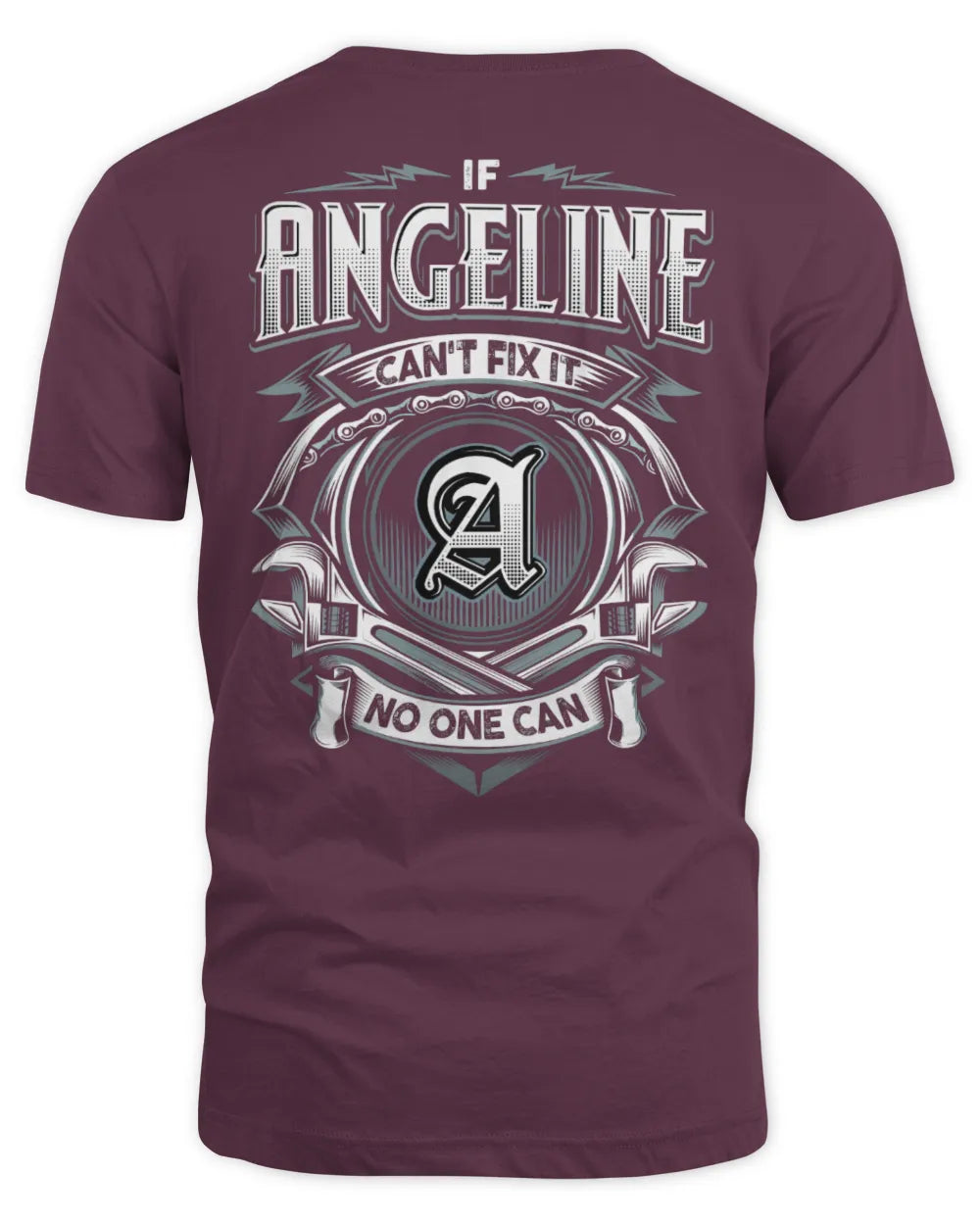 ANGELINE AP81-K4-626 - Personalized Ahmed Quote Apparel “If Ahmed Can't Fix It, No One Can” - Unisex Standard T-Shirt - Maroon
