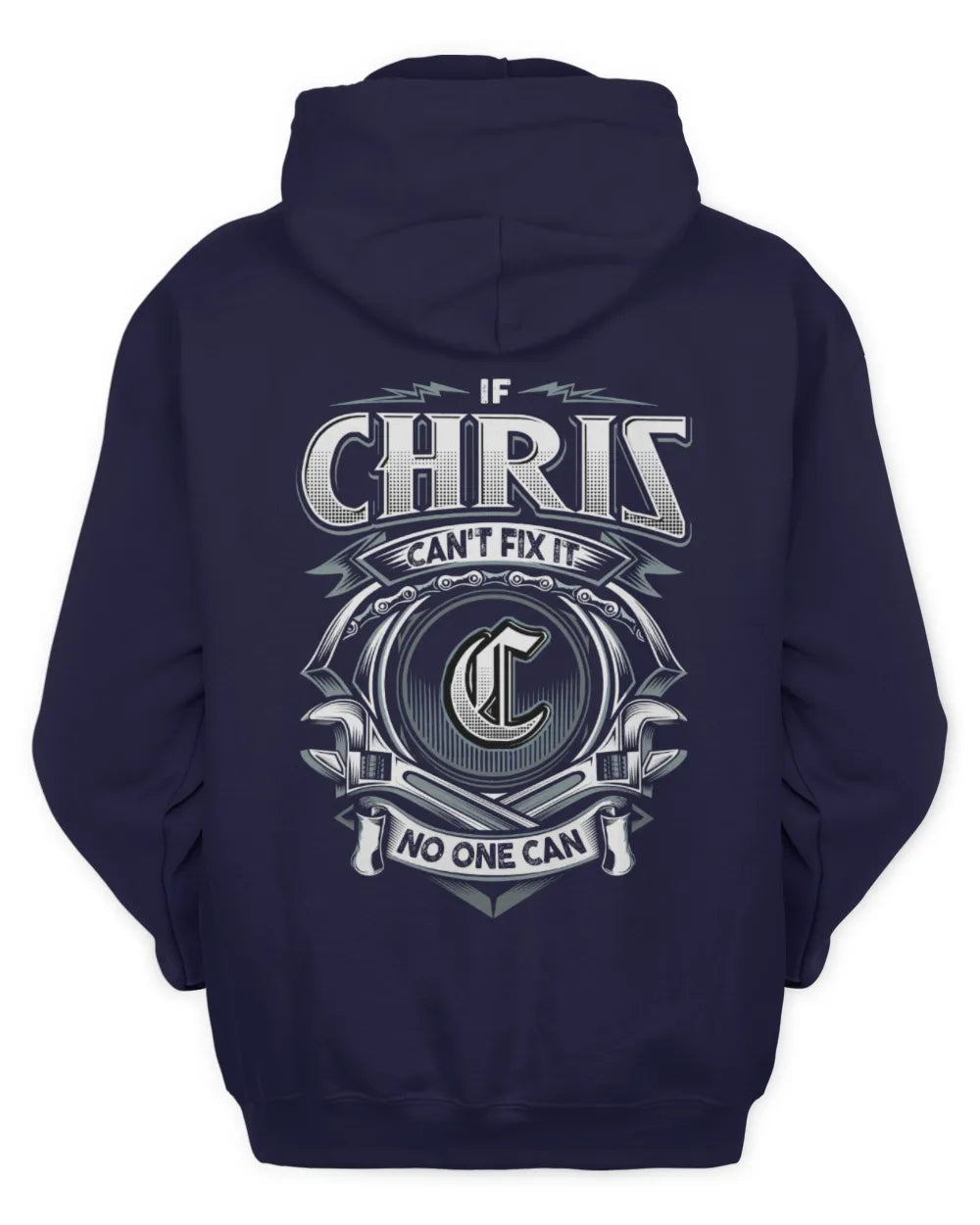 CHRIS AP81-K4-626 - Personalized Ahmed Quote Apparel “If Ahmed Can't Fix It, No One Can” - Unisex Hoodie - Navy