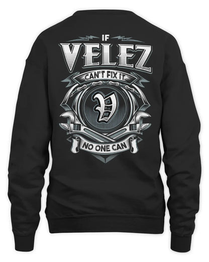 VELEZ AP81-K4-626 - Personalized Ahmed Quote Apparel “If Ahmed Can't Fix It, No One Can” - Unisex Sweatshirt - Black
