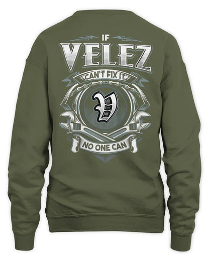 VELEZ AP81-K4-626 - Personalized Ahmed Quote Apparel “If Ahmed Can't Fix It, No One Can” - Unisex Sweatshirt - Military Green