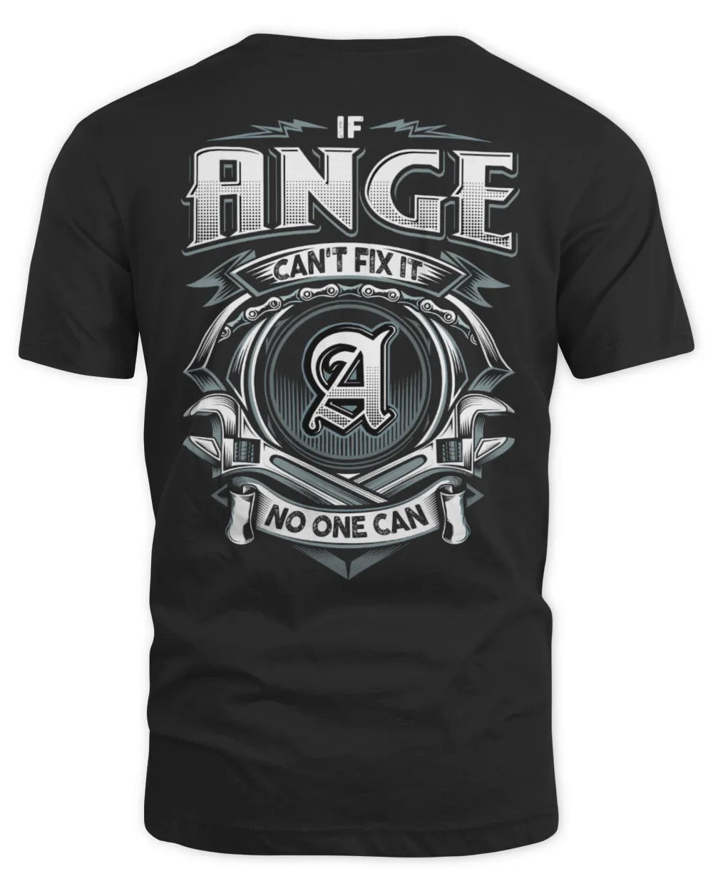 ANGE AP81-K4-626 - Personalized Ahmed Quote Apparel “If Ahmed Can't Fix It, No One Can” - Unisex Standard T-Shirt - Black